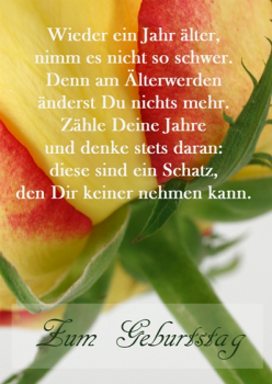 Wieder 1 Jahr älter